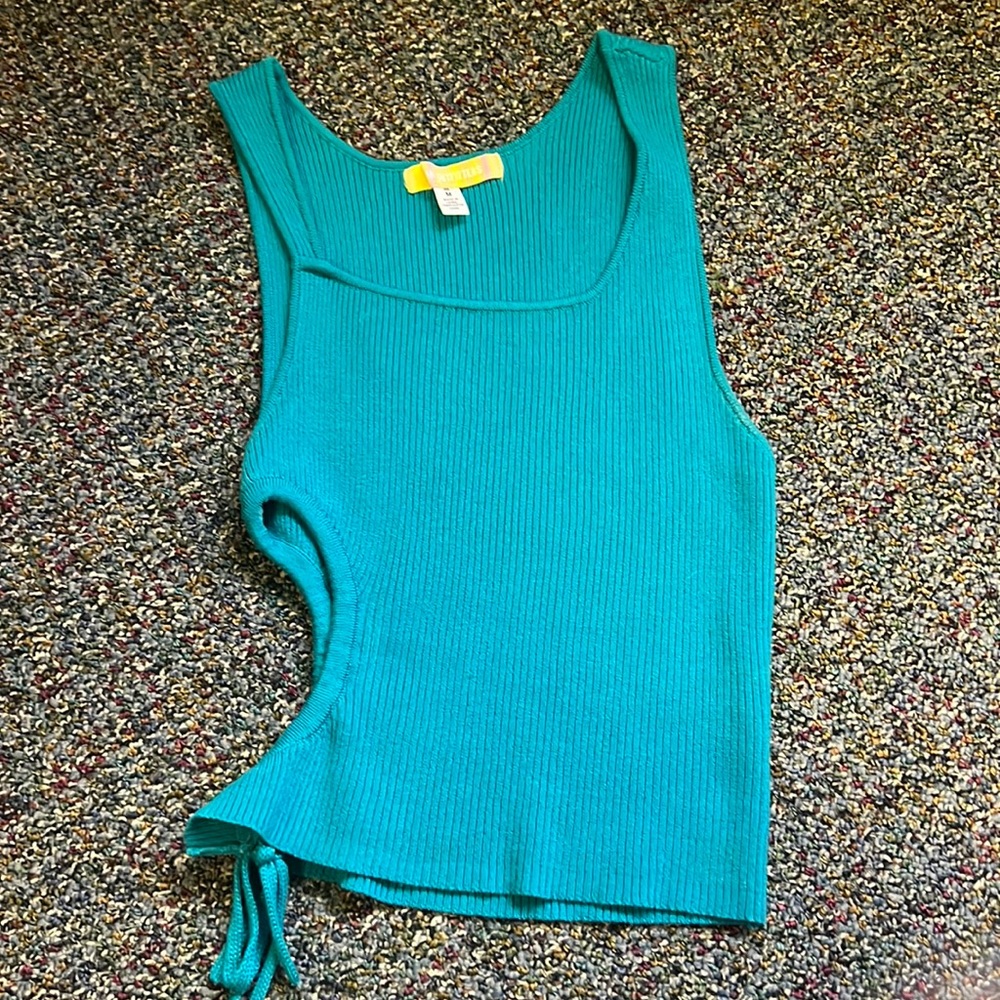 Urban Outfitters Blue Keyhole Tank Top. Size Medium